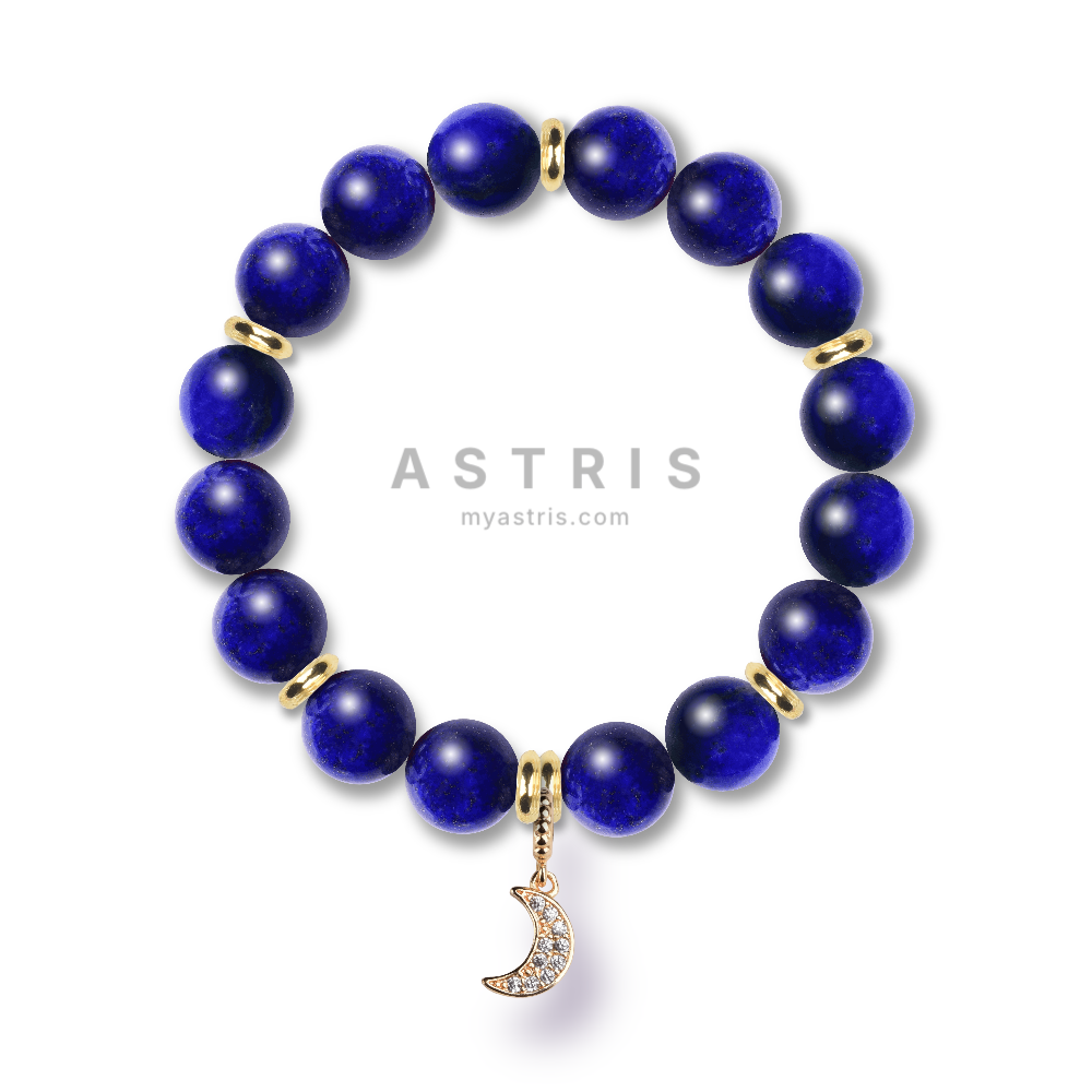 Lapiz Lazuli-Pave Moon Gold