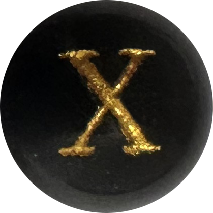Black Onyx Initial X
