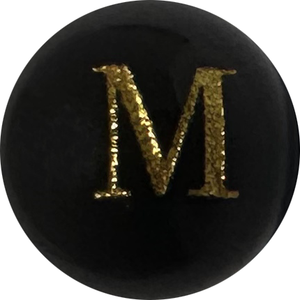 Black Onyx Initial M