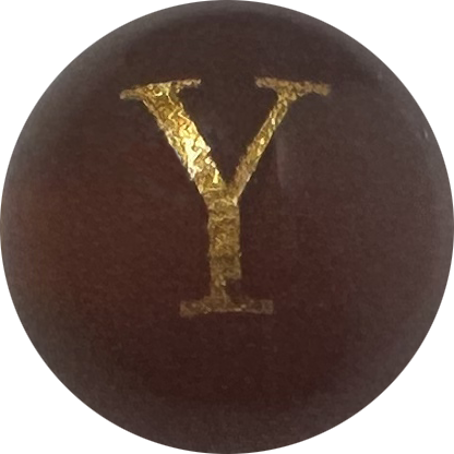 Red Onyx Initial Y