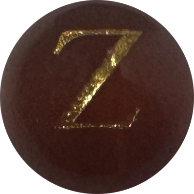 Red Onyx Initial Z