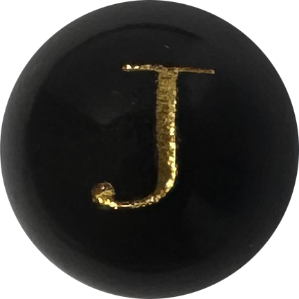 Black Onyx Initial J