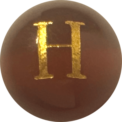 Red Onyx Initial H