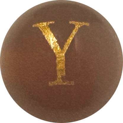 Red Onyx Initial Y