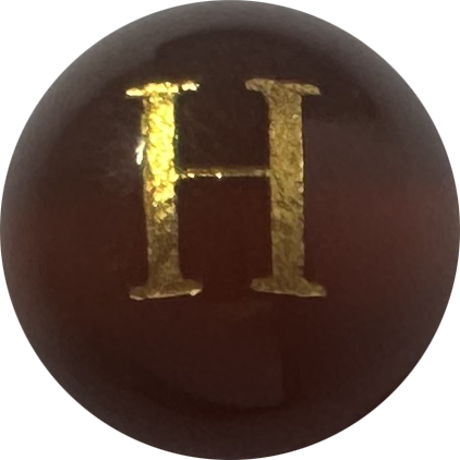 Red Onyx Initial H