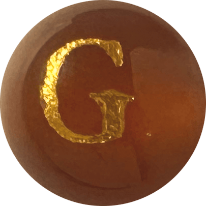 Red Onyx Initial G