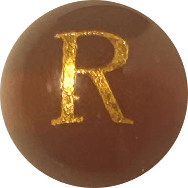 Red Onyx Initial R