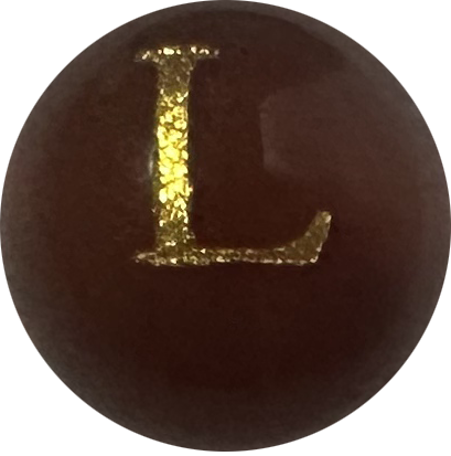 Red Onyx Initial L