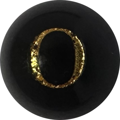 Black Onyx Initial O