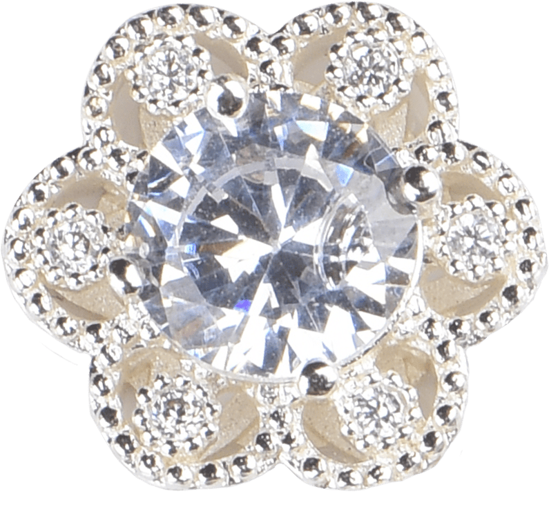 Zirconia Flower Diamond