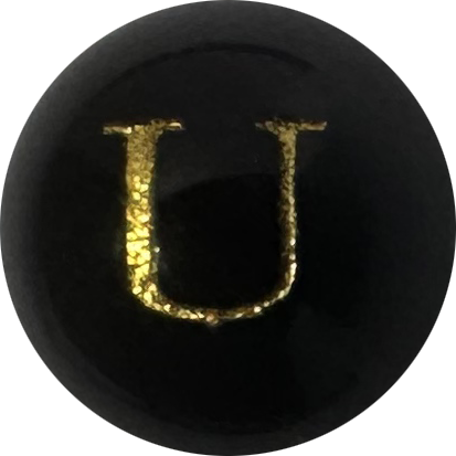 Black Onyx Initial U