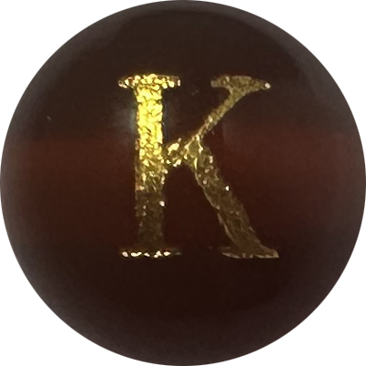 Red Onyx Initial K