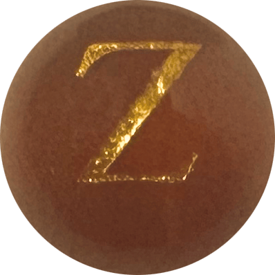 Red Onyx Initial Z