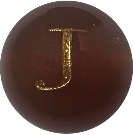Red Onyx Initial J