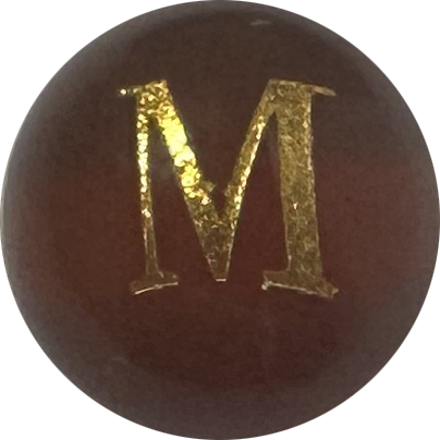 Red Onyx Initial M