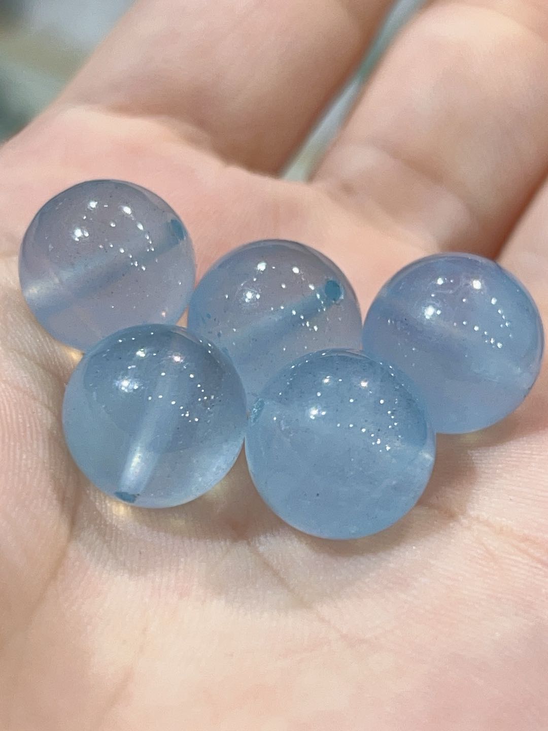 Cream Blue Aquamarine 4