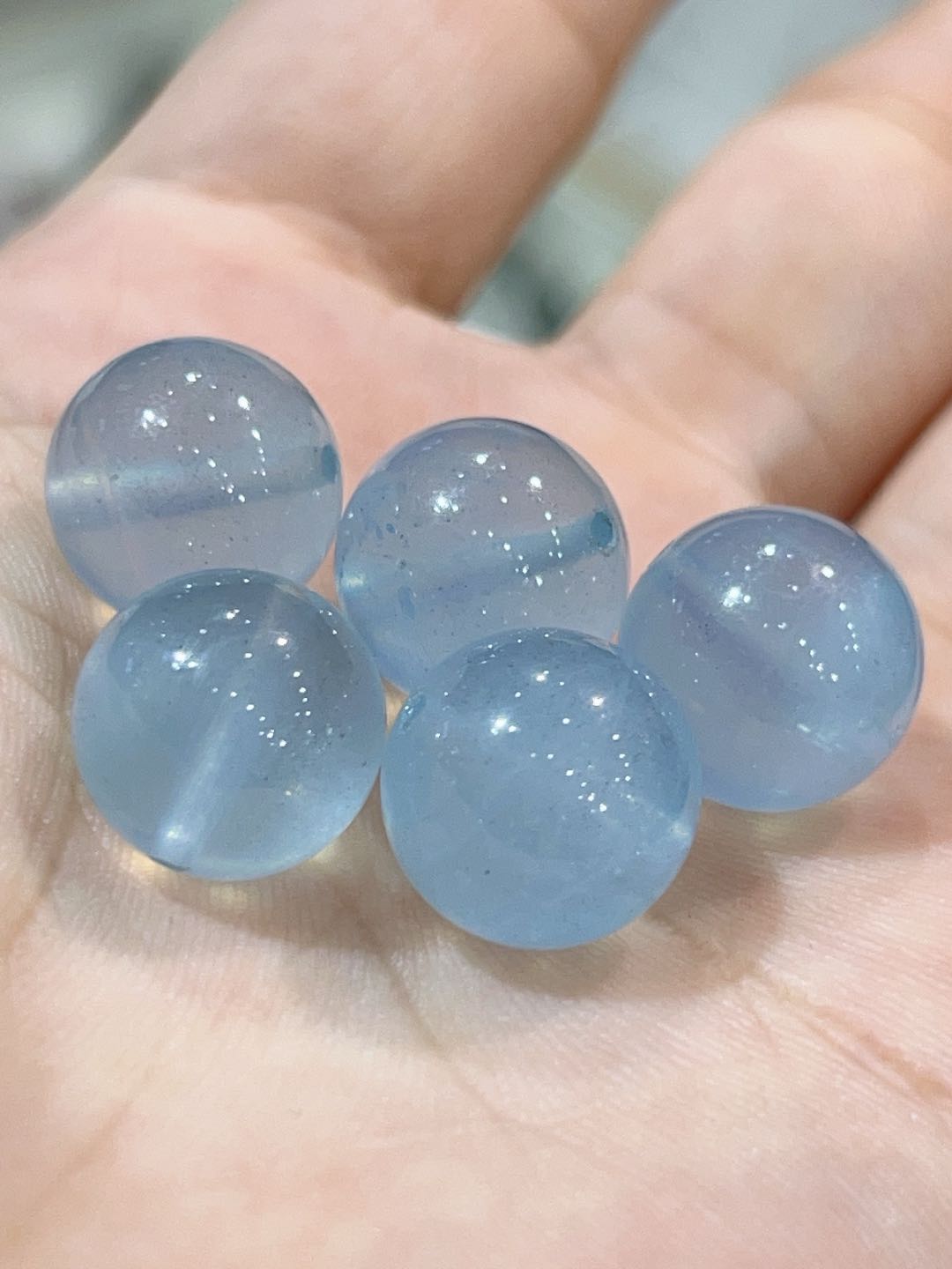 Cream Blue Aquamarine 5