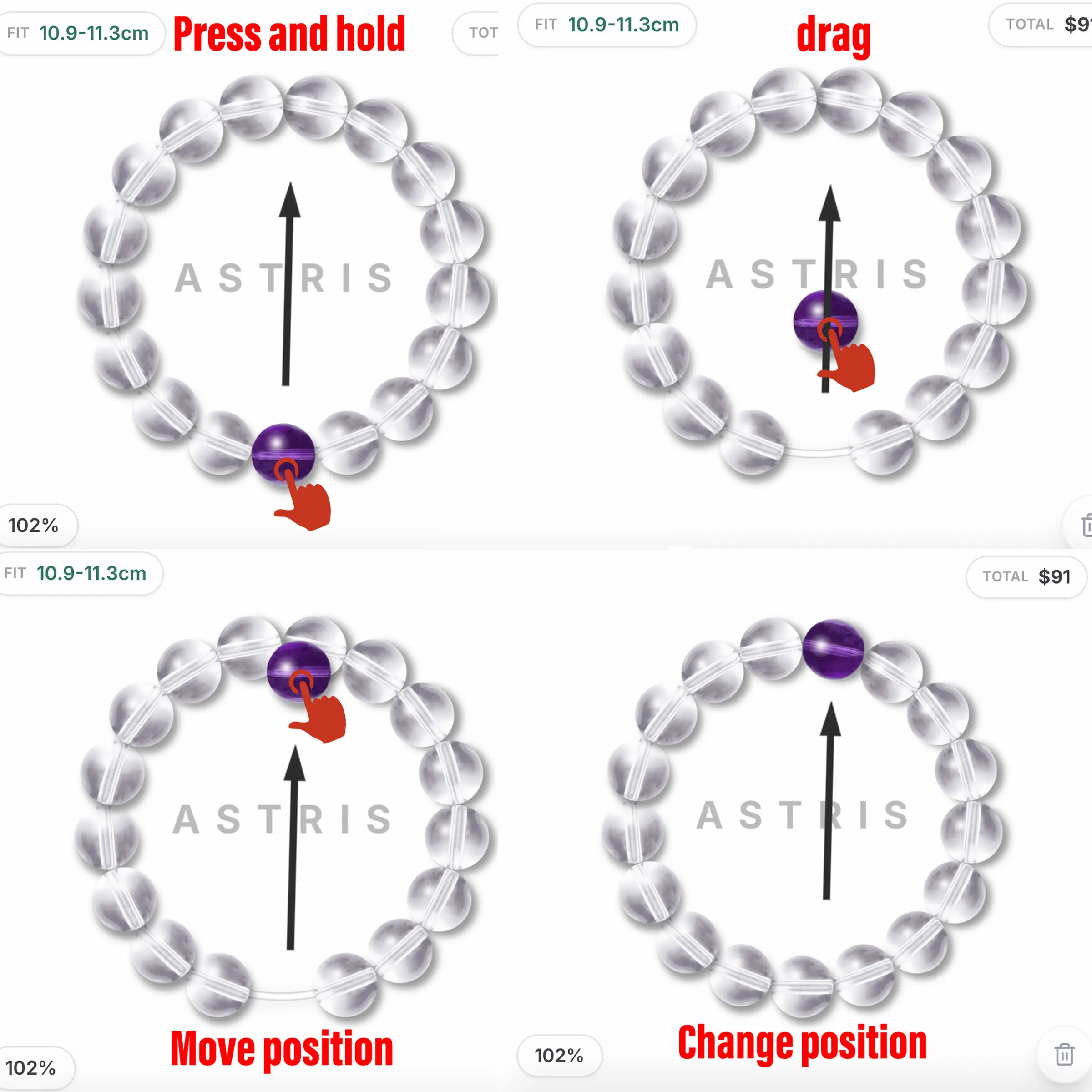 Visual Bead Combination Step 2